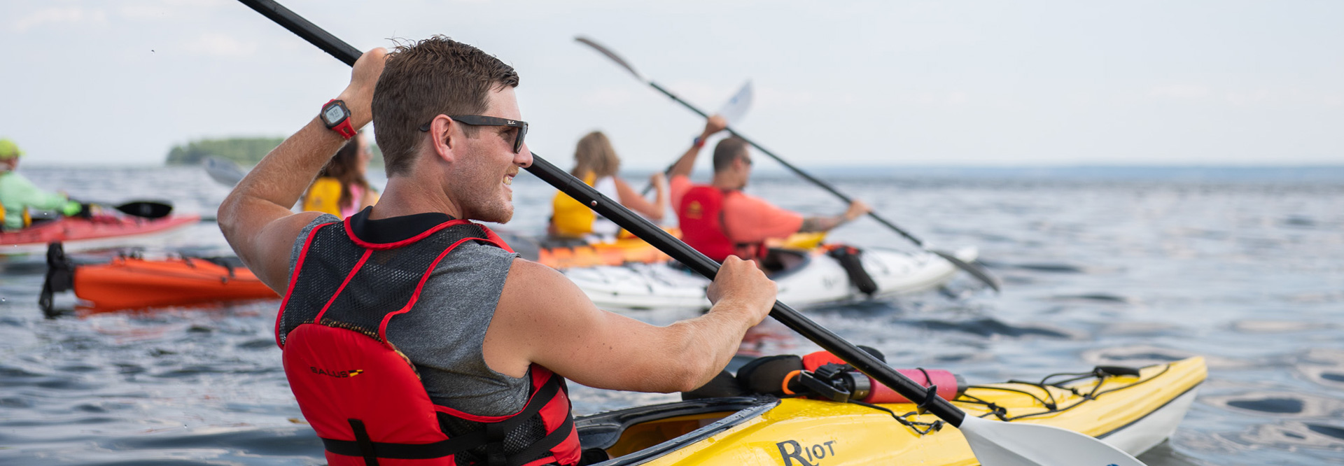 Enjoy kayaking on any of our outdoor adventure packages.